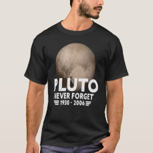 Never Forget Pluto Retro Style Space 2 T-Shirt