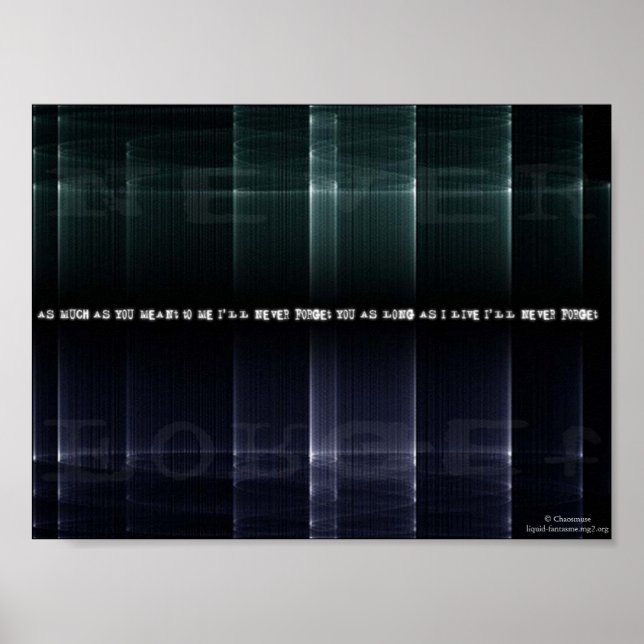 never forget poster (Front)