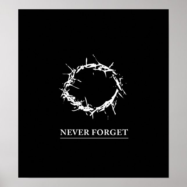 Never Forget - Poster (customizable) (Front)