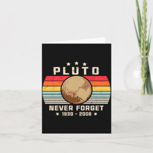 Never Forget Retro Style Funny Space Vintag  Card