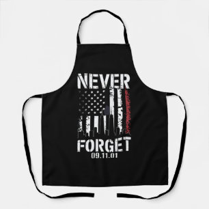 Never Forget September 11 2001 Memorial Day  Apron