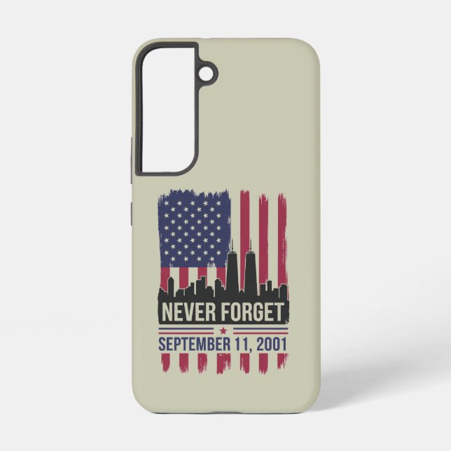 Never Forget September 11 2001 Memorial Day USA Samsung Galaxy S22 Case (Back)
