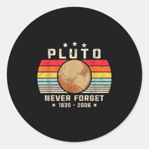 Never Forget Shirt. Retro Style Funny Space, Scien Classic Round Sticker