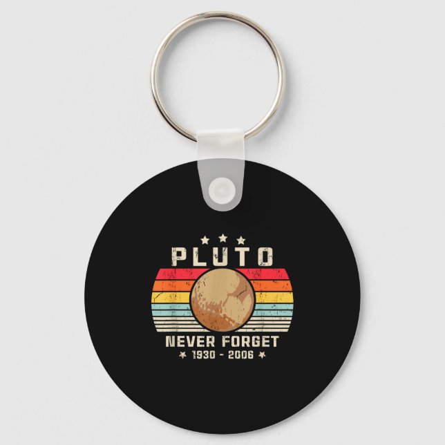 Never Forget Shirt. Retro Style Funny Space, Scien Keychain (Front)