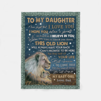 Never Forget That I Love You- Gift For Daughter Fleece Blanket