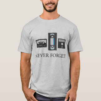 Never Forget the 80's VHS Cassette Floppy Shirt