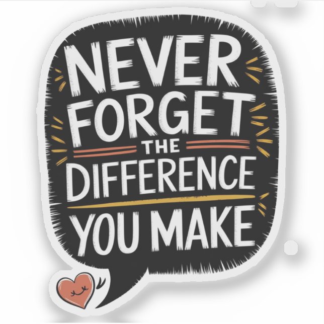 Never Forget The Difference You Make, Thankful (Front)