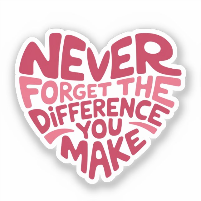 Never Forget The Difference You Make, Thankful (Front)