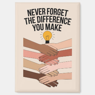 Never Forget The Difference You Make, Thankful Magnet