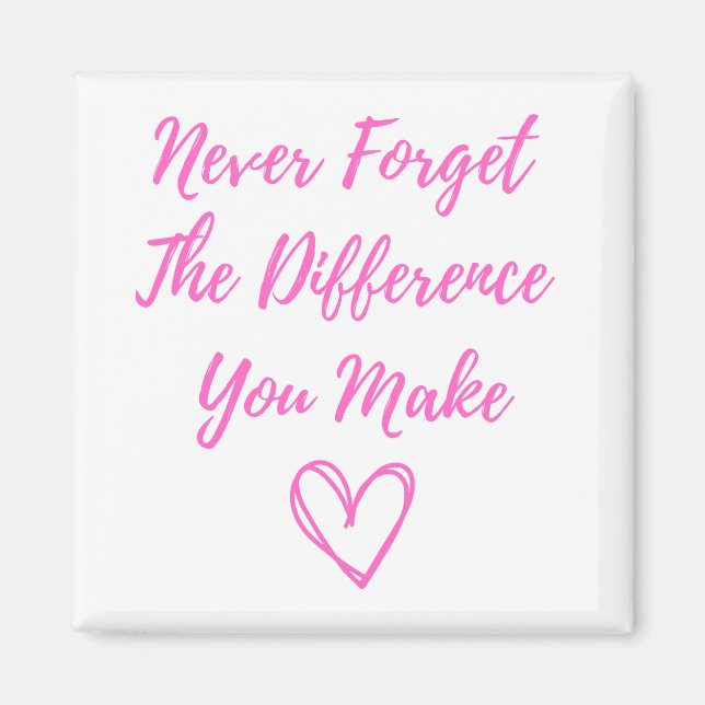 Never Forget The Difference You Make, Thankful Magnet (Front)