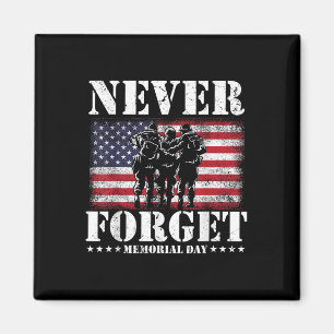 Never Forget Usa Flag Memorial Day  Magnet