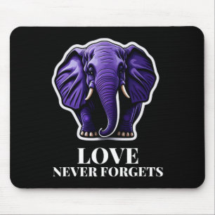 Never Forgets Elephant For Woman Alzheimerheimer's Mouse Pad