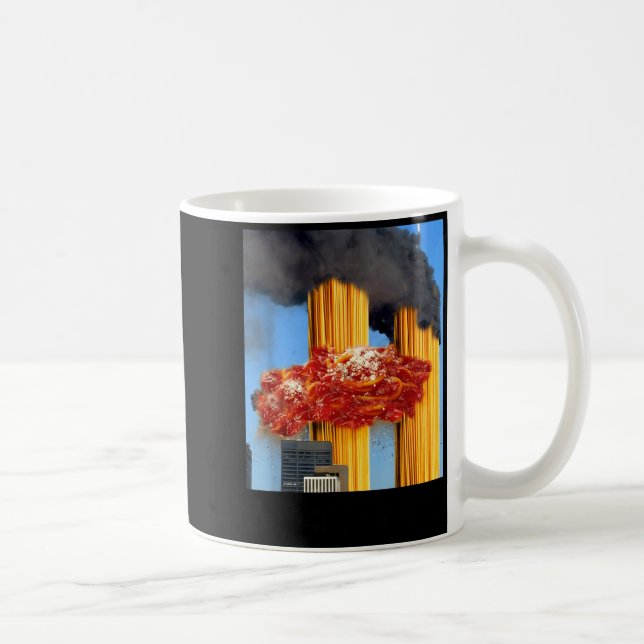 Never Forgetti Funny Spaghetti Meme  Coffee Mug (Right)