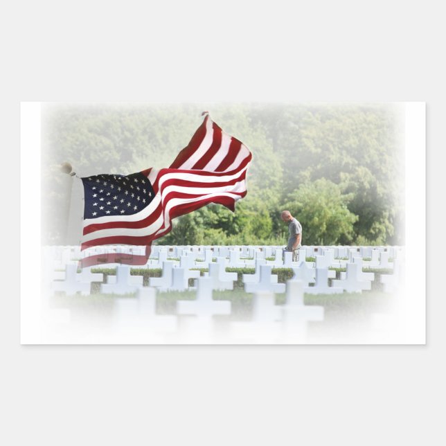 Never Forgotten - Memorial Day Sticker (Front)
