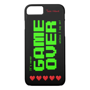 'Never GAME OVER' retro 80s computer geek's Case-Mate iPhone Case