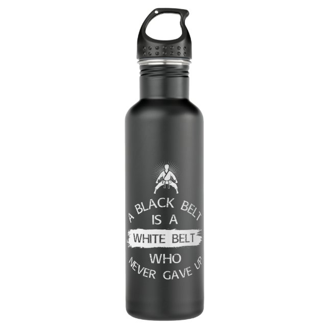 Never Gave Up Karate Martial Arts 710 Ml Water Bottle (Front)