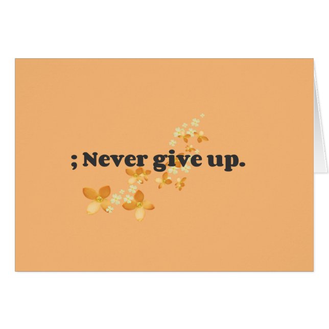 ; Never Give Up (Front Horizontal)
