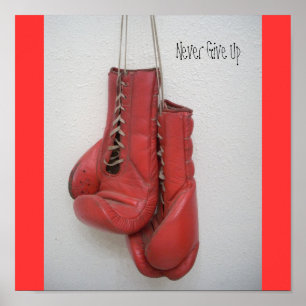 Never Give Up, Boxing Poster