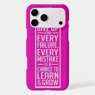 NEVER GIVE UP custom monogram phone cases