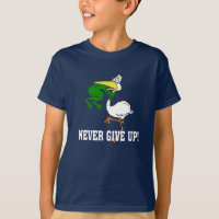 Never Give Up Frog Choking Bird