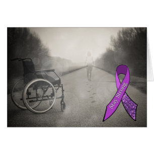 "Never Give Up" Getting out of Wheelchair Card