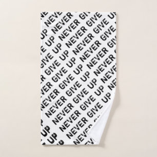 Never Give Up Hand Towel