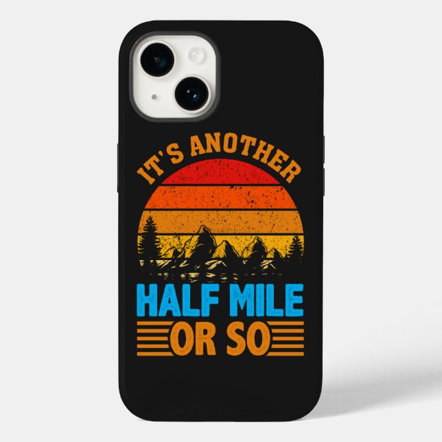 never give up hiking mantra, nature exploration Case-Mate iPhone case (Back)