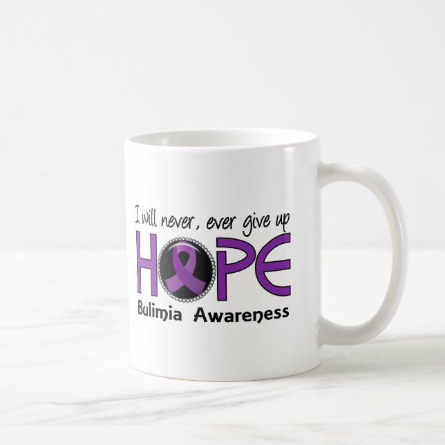 Never Give Up Hope 5 Bulimia Coffee Mug (Right)
