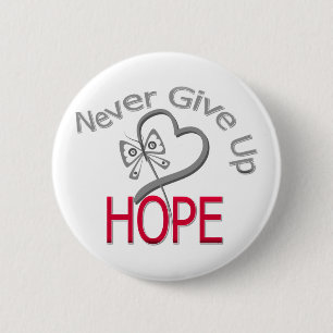 Never Give Up Hope Diabetes 2 Inch Round Button
