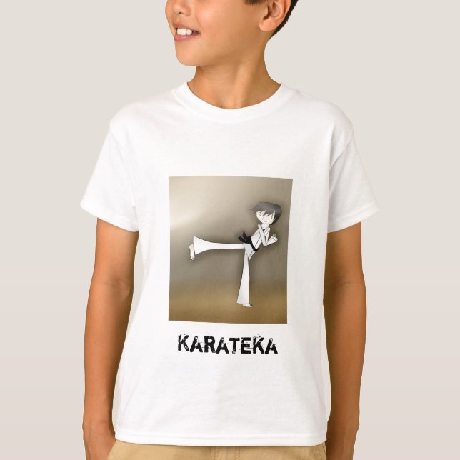 Never Give Up Karate Kid tshirt Karateka (Front)