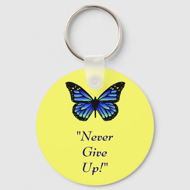 Never Give Up Keychain (Front)