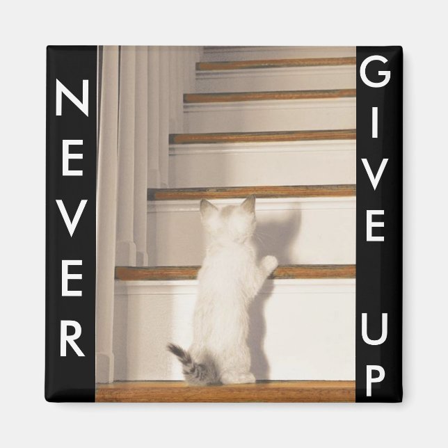 NEVER GIVE UP MAGNET (Front)