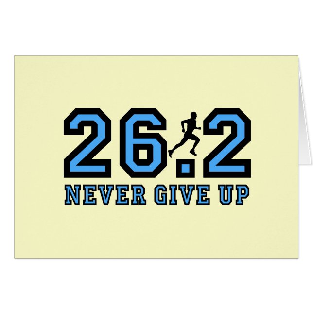 Never give up marathon (Front Horizontal)