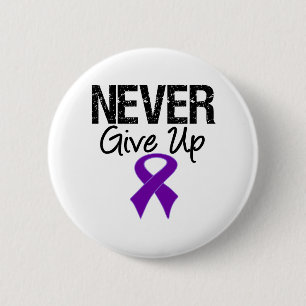 Never Give Up (Pancreatic Cancer) 2 Inch Round Button