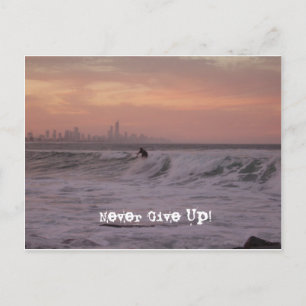 Never Give Up! Postcard