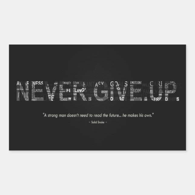 Never Give Up Sticker (Front)