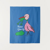 Never give up tapestry