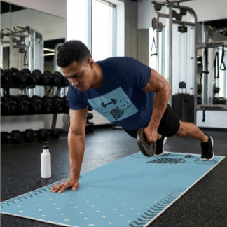 Never Give Up Workout and Training Yoga Mat