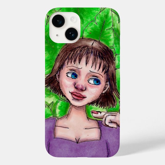 Never Gonna Leaf Drawing Phone Case (Back)