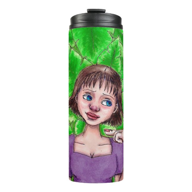 Never Gonna Leaf Drawing Tumbler (Front)
