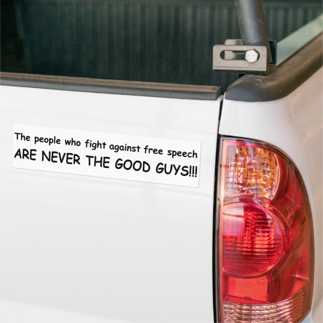 Never good guys 1 bumper sticker (On Truck)