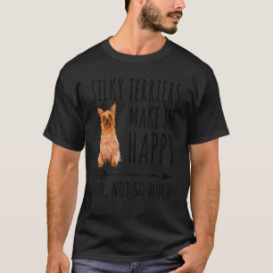 Never Hike Alone Silky Terrier Graphic Hiking T-Shirt