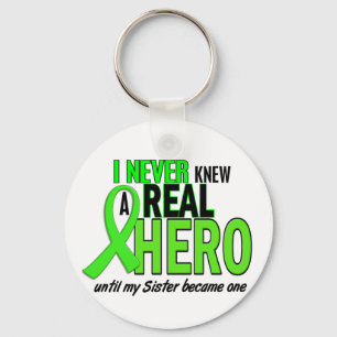 Never Knew A Hero 2 LIME GREEN (Sister) Keychain
