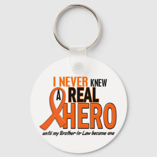 Never Knew A Hero 2 ORANGE (Brother-In-Law) Keychain