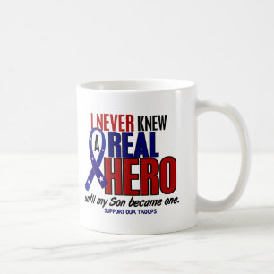 Never Knew A Hero 2 Son (Support Our Troops) Coffee Mug