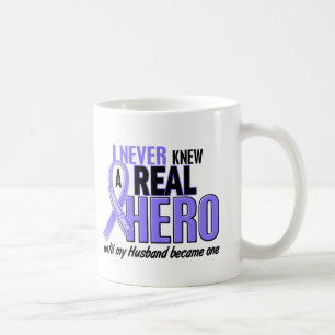 Never Knew A Hero Husband Esophageal Cancer Coffee Mug