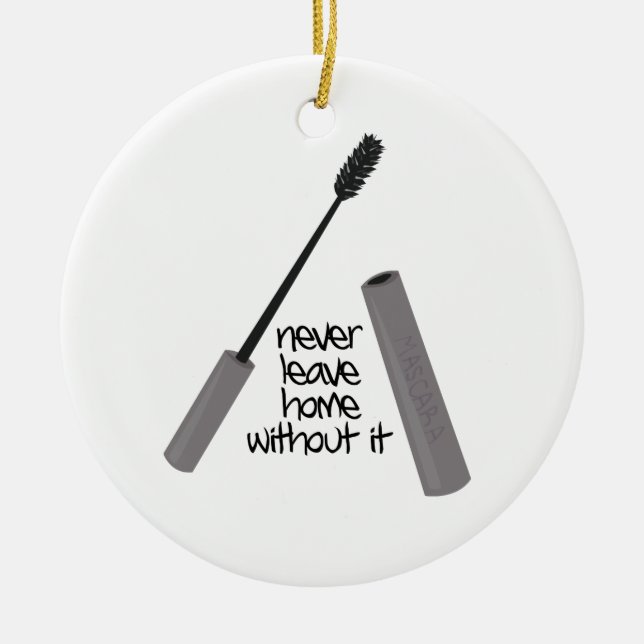Never Leave Home Ceramic Ornament (Front)