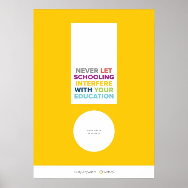 Never Let Schooling Poster (Front)