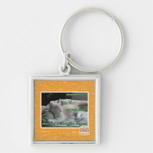 Never living in a cage again keychain