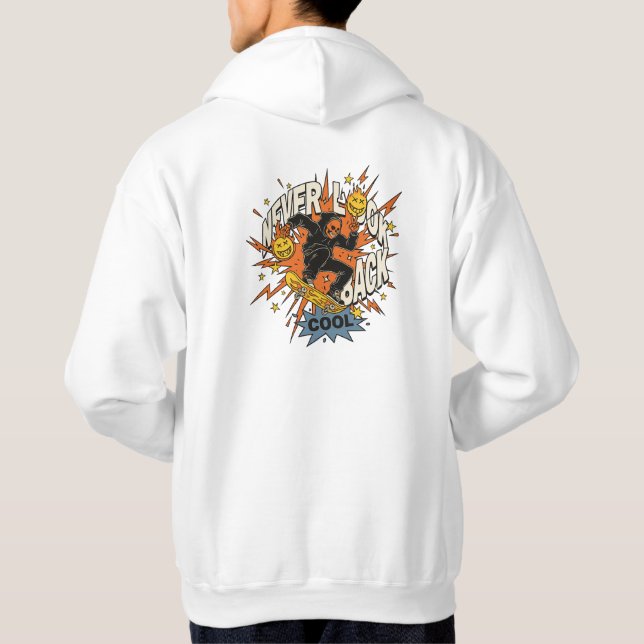 Never Look Back Skateboard  Hoodie (Back)
